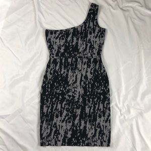 BCBG Maxazria One shouldered Bodycon Dress